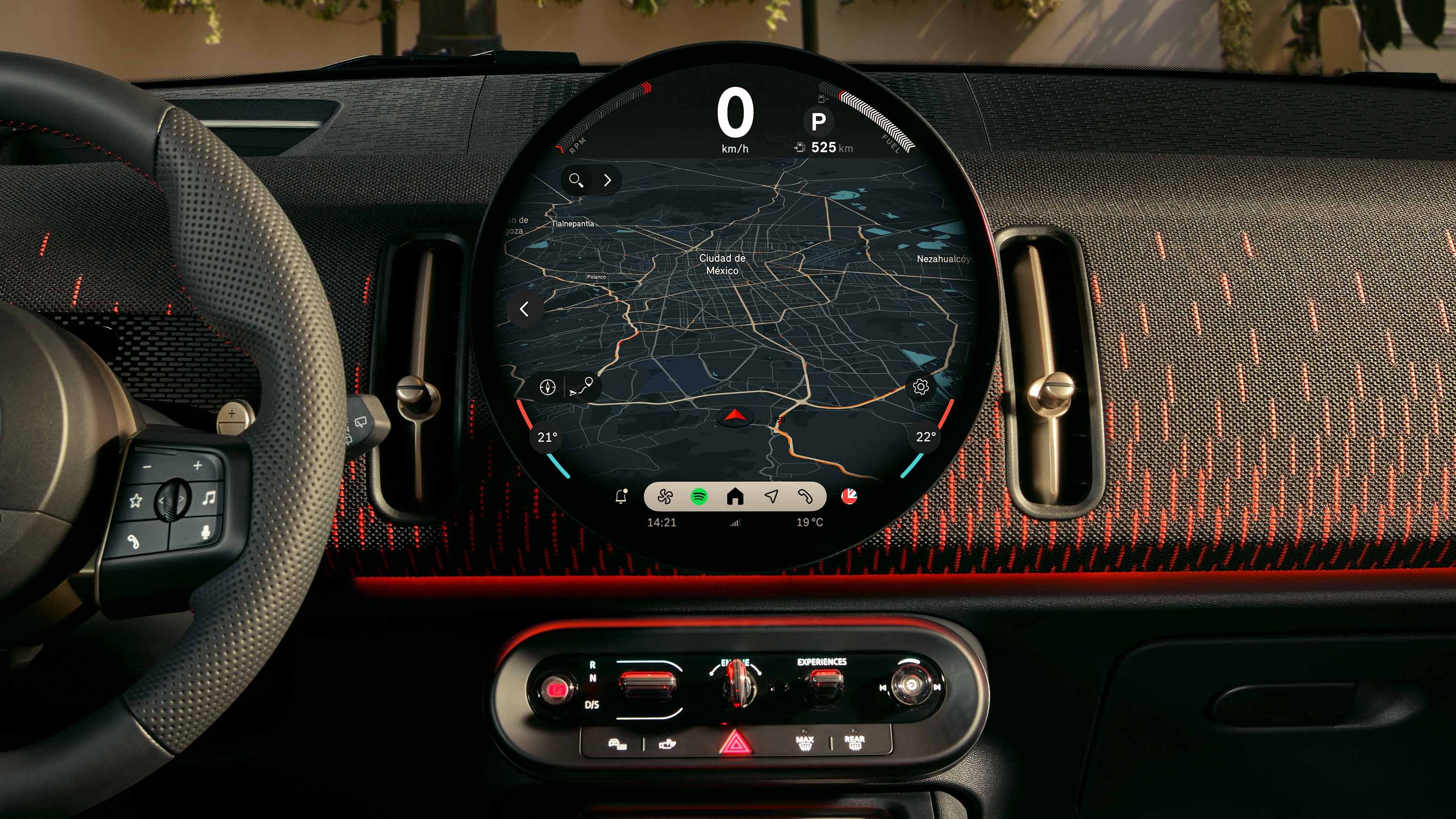 MINI John Cooper Works - JCW OLED 디스플레이